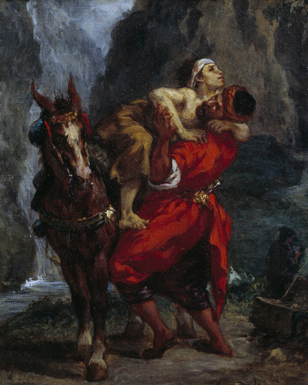 Eugène Delacroix, Il buon samaritano (1850), olio su tela. Collezione privata (Mondadori Portfolio/Leemage)
